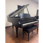 U272286 USED Steinway Model M 5'7" Grand Piano With Bench - Satin Ebony