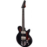 JULIETVBBK Eastman Juliet w Bigsby - Antique Varnish Black w/ Gigbag