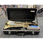 BE100XL10 Besson Trumpet With Case - 100 Series - 1st Valve thumb Hook - 3rd Valve Slide Ring