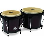 LP Latin Percussion LPA601DW Aspire 8" & 6.75" Dark Wood Bongos w/ Black Hardware L.P.