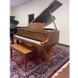 U730441 USED Yamaha G2 5'8" Satin Walnut Grand Piano With Bench