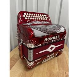 NORTTTSEFPR Hohner Anacleto Accordion Norte TT S  2 Tone EAD-FBE With Case - Red