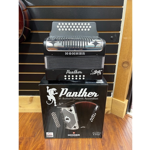 3100GB Hohner Panther Accordion - GCF - Matte Black