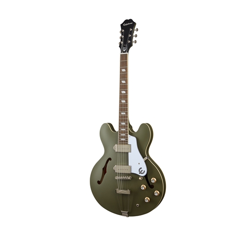 ETCAWODNH1 Epiphone Casino Worn Hollowbody - Worn Olive Drab