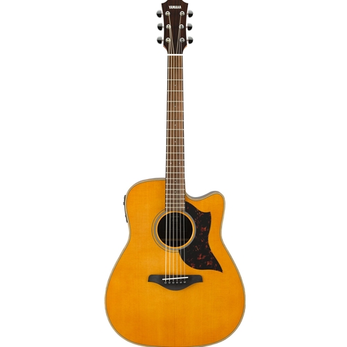 A1RVN Yamaha A1R Dreadnought Acoustic Electric Cutaway - Vintage Natural - Solid Sitka Top - Rosewood back and sides