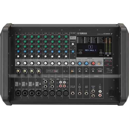 Yamaha EMX7- Dual 710 Watt 12 Channel Stero Powered Mixer with 24 SPX Effects