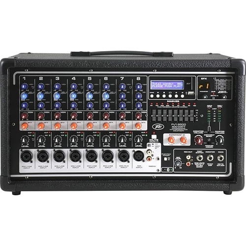 Peavey PVI8500 400W 8-channel Powered Mixer with 8 Inputs