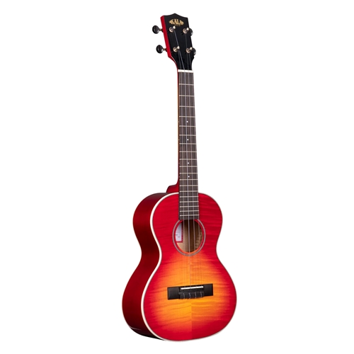 Kala Flame Maple Tenor Ukulele - Cherry Burst